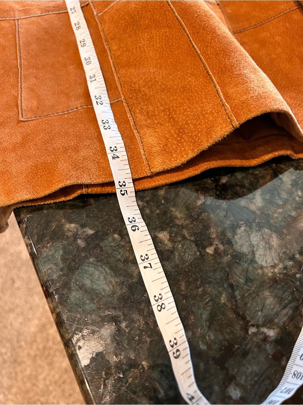 Wilson’s Leather Maxima Suede Patchwork long length jacket. Penny Lane. 70’s. M - Picture 9 of 11